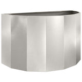 Planter Silver 90 x 45 x 50 cm Stainless Steel
