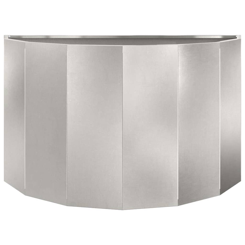 Planter Silver 90 x 45 x 50 cm Stainless Steel