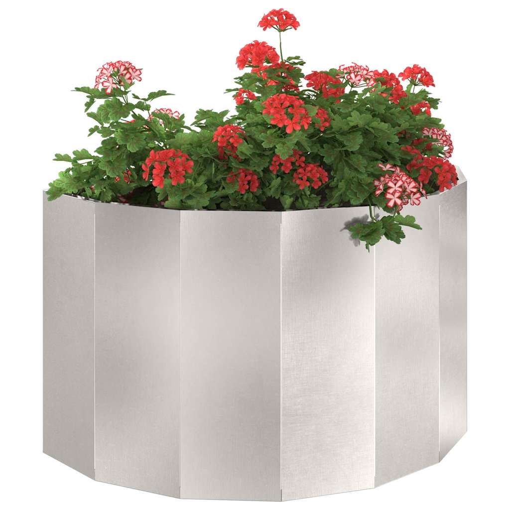Planter Silver 90 x 45 x 50 cm Stainless Steel