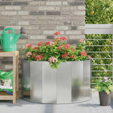 Planter Silver 90 x 45 x 50 cm Galvanised Steel