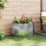Planter Silver 90 x 45 x 50 cm Galvanised Steel