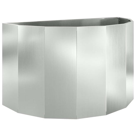 Planter Silver 90 x 45 x 50 cm Galvanised Steel