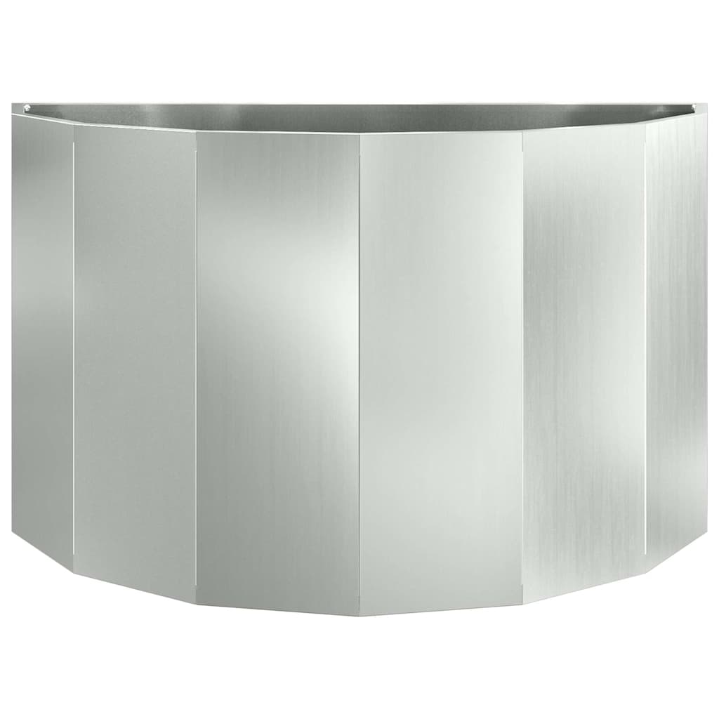 Planter Silver 90 x 45 x 50 cm Galvanised Steel