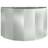 Planter Silver 90 x 45 x 50 cm Galvanised Steel