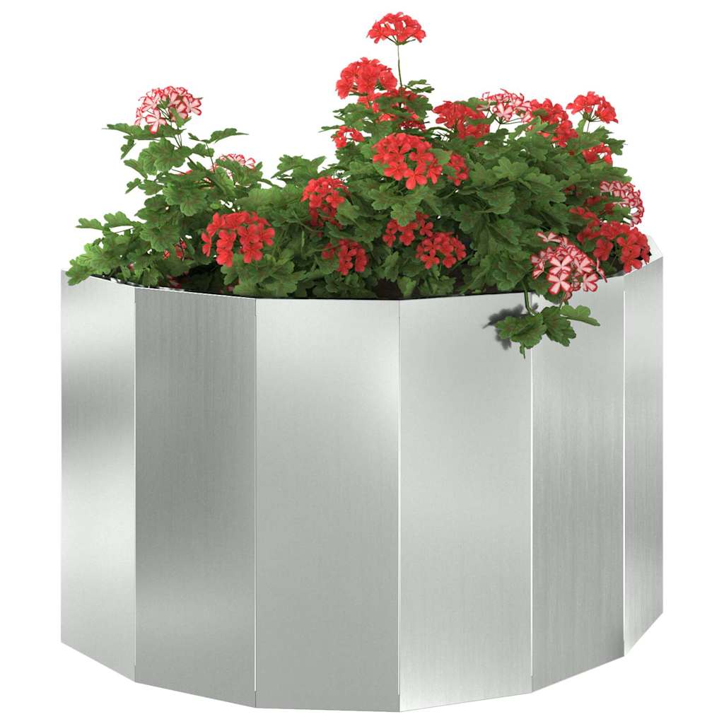 Planter Silver 90 x 45 x 50 cm Galvanised Steel