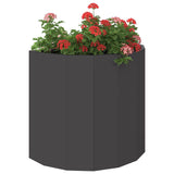 Planter Black 60 x 30 x 50 cm Steel