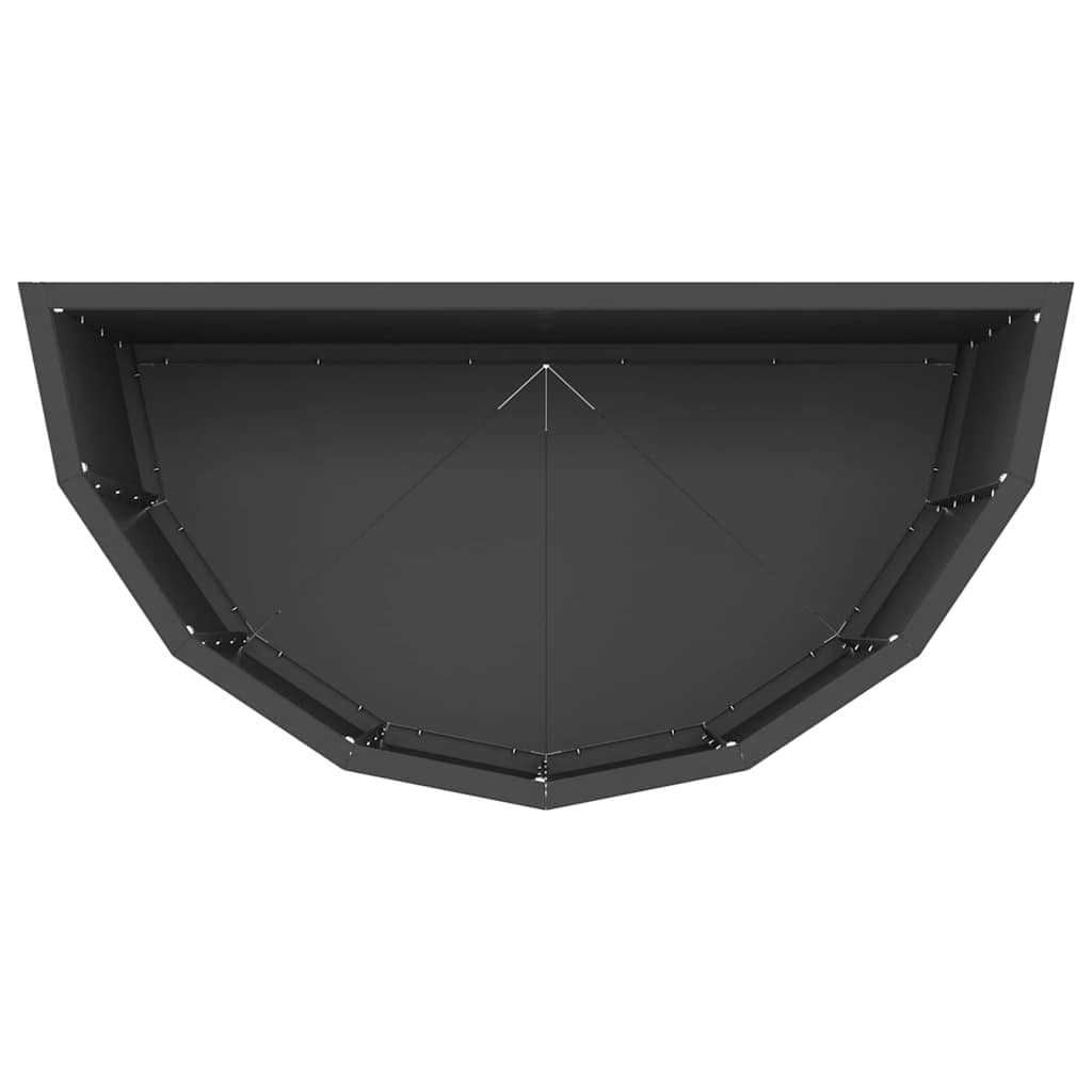 Planter Black 60 x 30 x 50 cm Steel