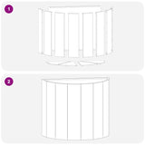 Planter White 60 x 30 x 50 cm Steel