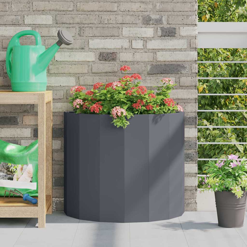 Planter Anthracite 60 x 30 x 50 cm Steel