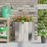 Planter Silver 60 x 30 x 50 cm Stainless Steel