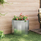 Planter Silver 60 x 30 x 50 cm Galvanised Steel