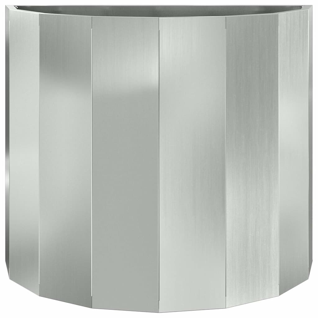 Planter Silver 60 x 30 x 50 cm Galvanised Steel