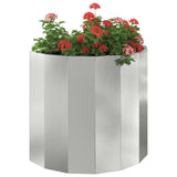 Planter Silver 60 x 30 x 50 cm Galvanised Steel