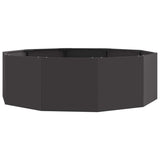 Planter Black 120 x 120 x 35 cm Steel