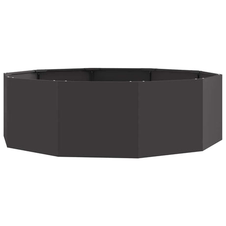 Planter Black 120 x 120 x 35 cm Steel