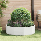Planter White 120 x 120 x 35 cm Steel