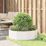 Planter White 120 x 120 x 35 cm Steel