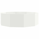 Planter White 120 x 120 x 35 cm Steel