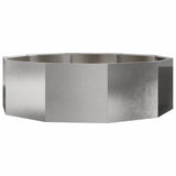 Planter Silver 120 x 120 x 35 cm Stainless Steel