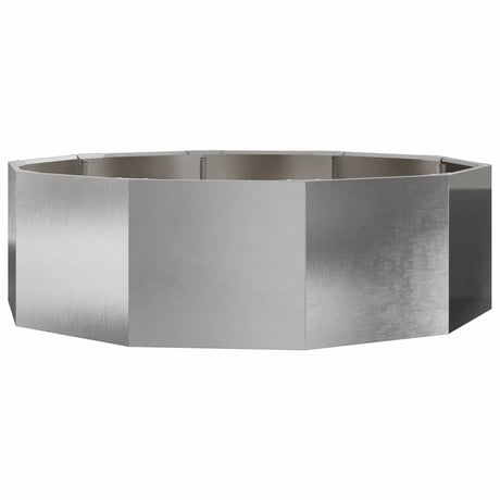 Planter Silver 120 x 120 x 35 cm Stainless Steel