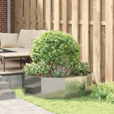 Planter Silver 120 x 120 x 35 cm Galvanised Steel