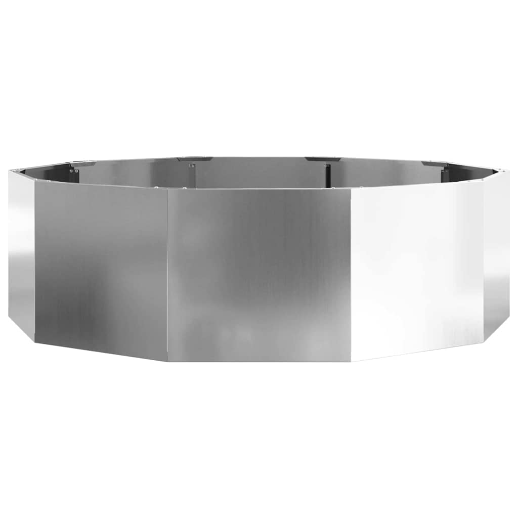 Planter Silver 120 x 120 x 35 cm Galvanised Steel