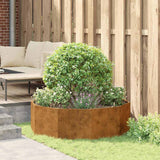 Planter Rusty 120 x 120 x 35 cm Weathering Steel