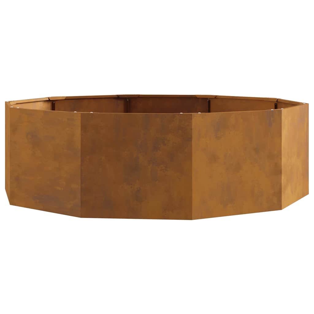 Planter Rusty 120 x 120 x 35 cm Weathering Steel