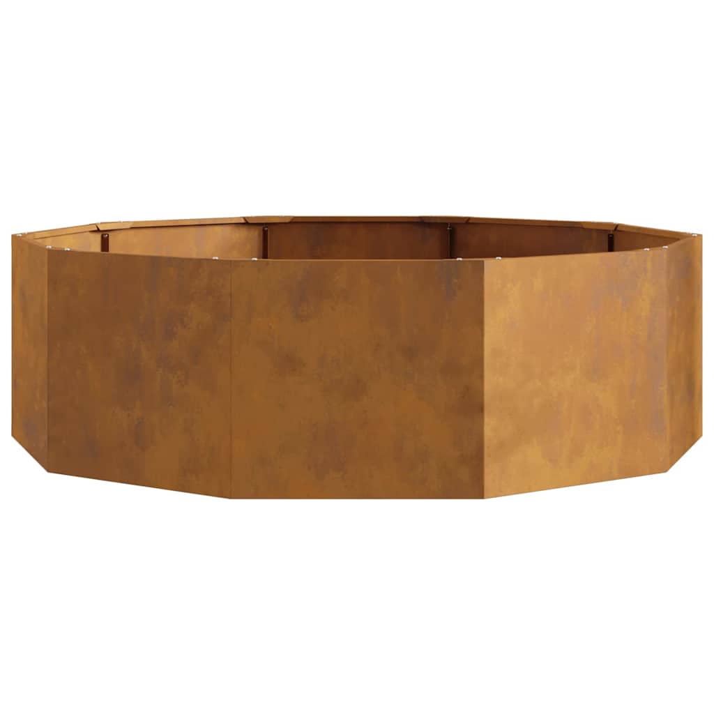Planter Rusty 120 x 120 x 35 cm Weathering Steel
