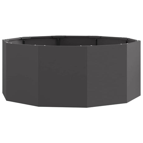 Planter Black 90 x 90 x 35 cm Steel