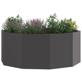 Planter Black 90 x 90 x 35 cm Steel