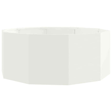 Planter White 90 x 90 x 35 cm Steel
