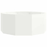Planter White 90 x 90 x 35 cm Steel
