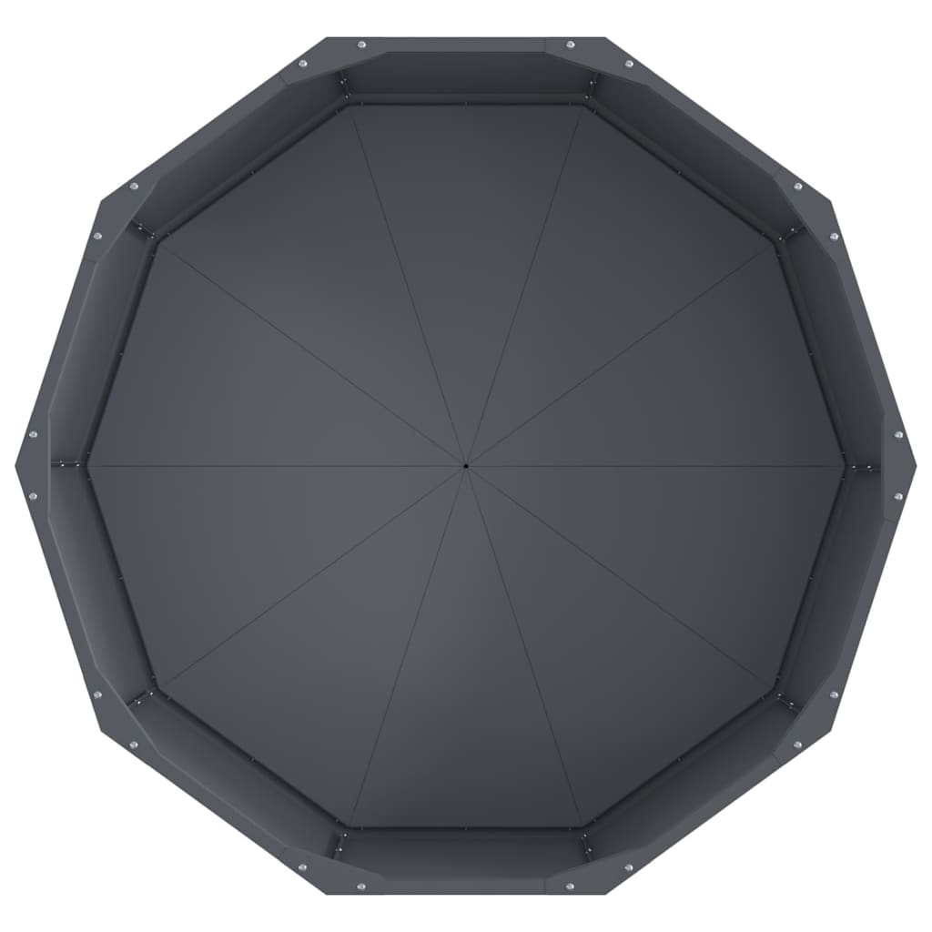 Planter Anthracite 90 x 90 x 35 cm Steel