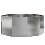 Planter Silver 90 x 90 x 35 cm Stainless Steel
