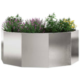 Planter Silver 90 x 90 x 35 cm Stainless Steel