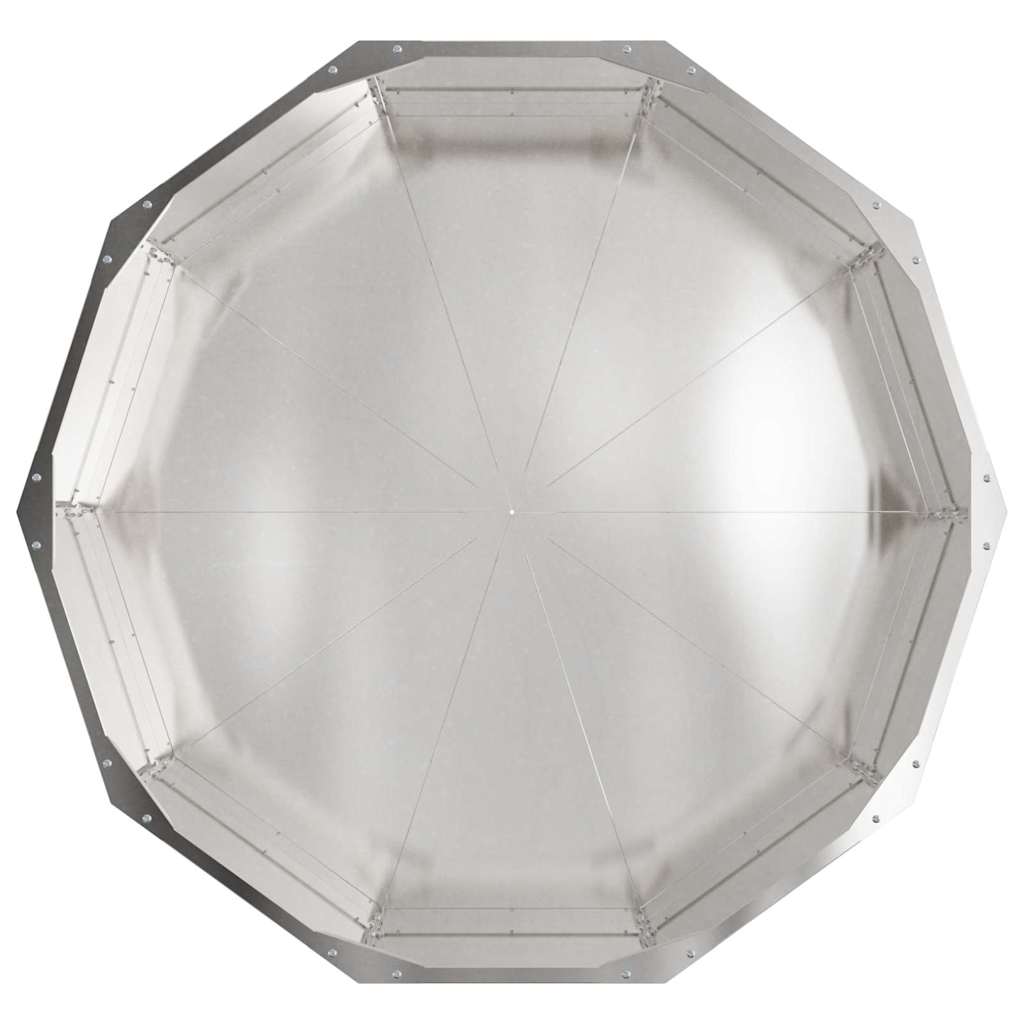 Planter Silver 90 x 90 x 35 cm Stainless Steel