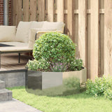 Planter Silver 90 x 90 x 35 cm Galvanised Steel