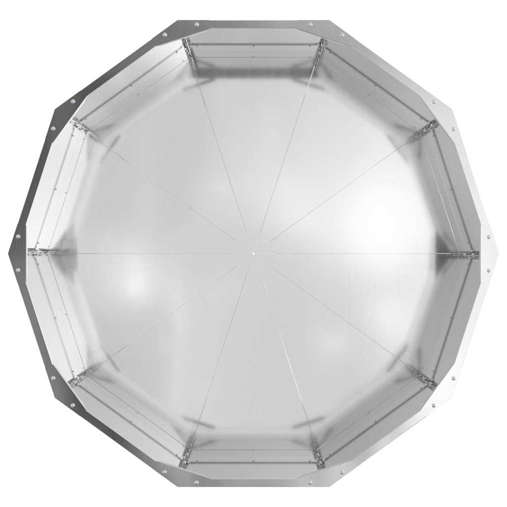 Planter Silver 90 x 90 x 35 cm Galvanised Steel