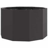 Planter Black 60 x 60 x 35 cm Steel