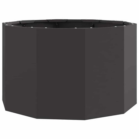 Planter Black 60 x 60 x 35 cm Steel