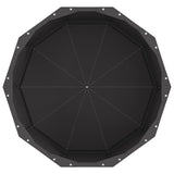 Planter Black 60 x 60 x 35 cm Steel