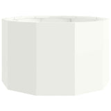 Planter White 60 x 60 x 35 cm Steel