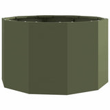Planter Olive Green 60 x 60 x 35 cm Steel
