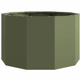 Planter Olive Green 60 x 60 x 35 cm Steel