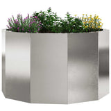 Planter Silver 60 x 60 x 35 cm Stainless Steel