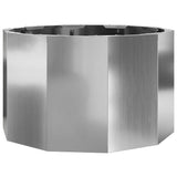 Planter Silver 60 x 60 x 35 cm Galvanised Steel