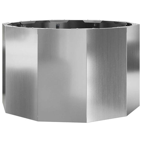 Planter Silver 60 x 60 x 35 cm Galvanised Steel