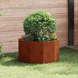 Planter Rusty 60 x 60 x 35 cm Weathering Steel