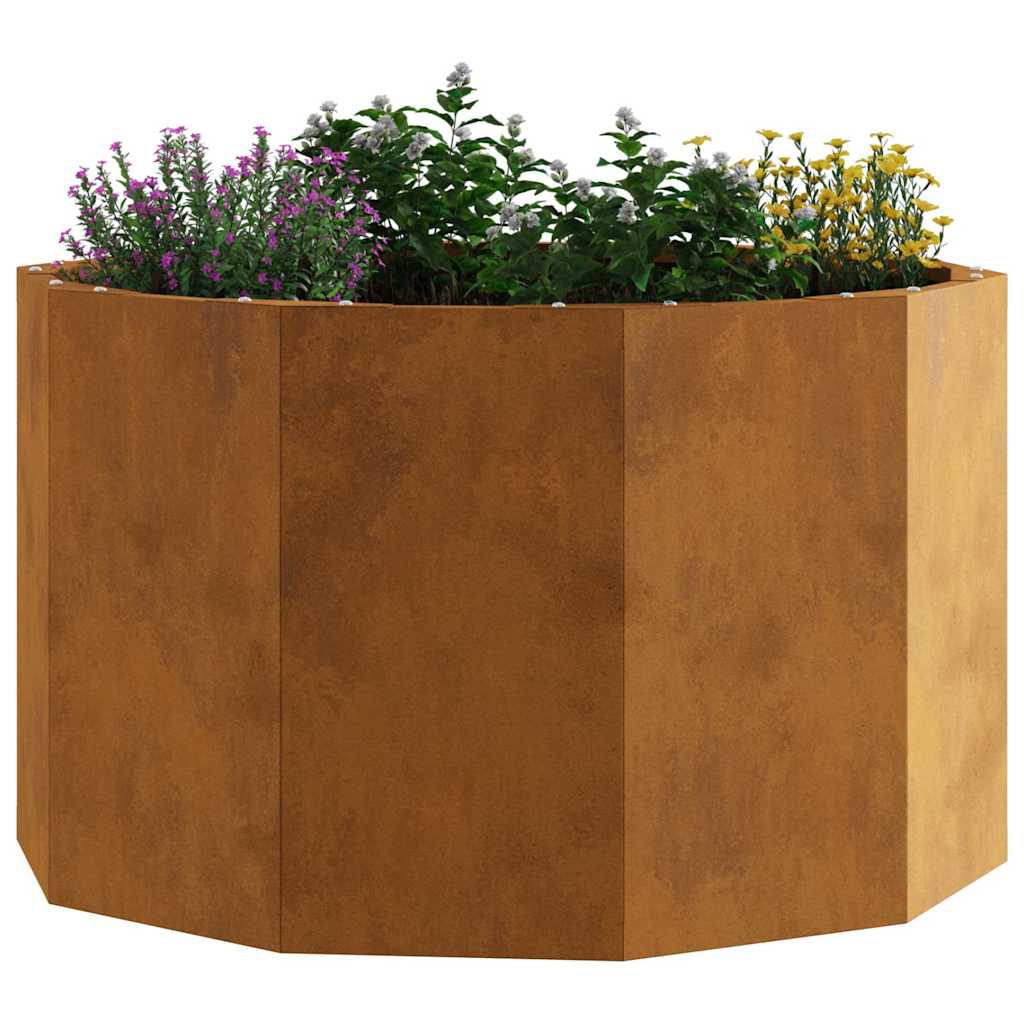 Planter Rusty 60 x 60 x 35 cm Weathering Steel
